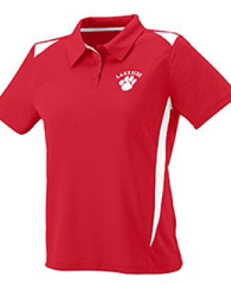 5013 Augusta Ladies' Premier Sport Shirt in Red/ white