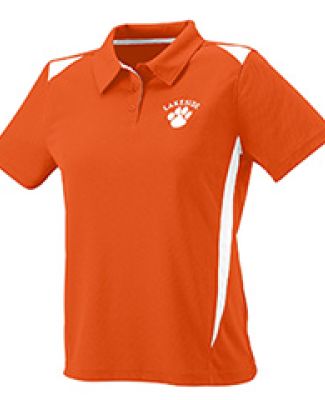 5013 Augusta Ladies' Premier Sport Shirt in Orange/ white