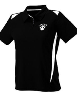 5013 Augusta Ladies' Premier Sport Shirt in Black/ white