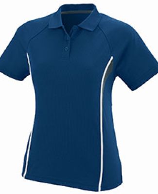 5024 Augusta Ladies Wicking Polyester Mesh Sport P NVY/ SIL GRY/ WH