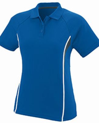 5024 Augusta Ladies Wicking Polyester Mesh Sport P ROYAL/ SLATE/ WH