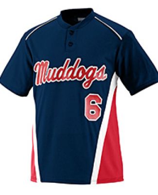 1525 Augusta RBI Jersey in Navy/ red/ white