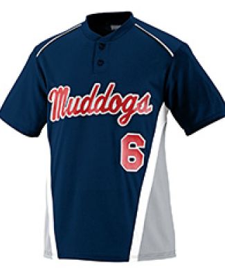 1525 Augusta RBI Jersey in Navy/ silver grey/ white