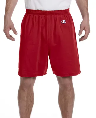 8187 Champion 6.3 oz. Ringspun Cotton Gym Shorts in Scarlet