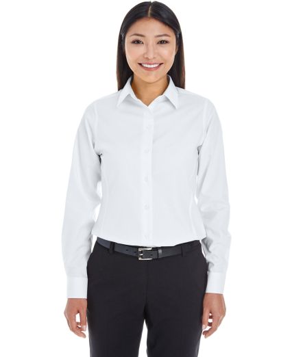 DG532W Devon & Jones Ladies' Crown Collection™ R in White