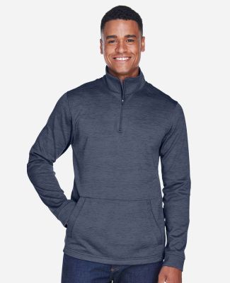 DG798 Devon & Jones Men's Newbury Mélange Fleece  in Navy heather