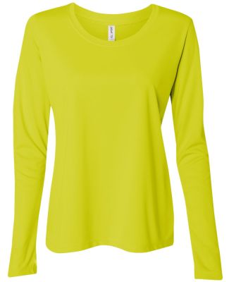 W3009 All Sport Ladies' Performance Long-Sleeve T- Sport Safety Yellow