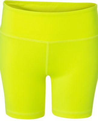 W6507 All Sport Ladies' Fitted Short Sport Safety Yellow
