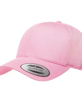 Yupoong 6606 Retro Trucker Hat in Pink