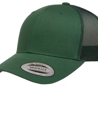 Yupoong 6606 Retro Trucker Hat in Evergreen