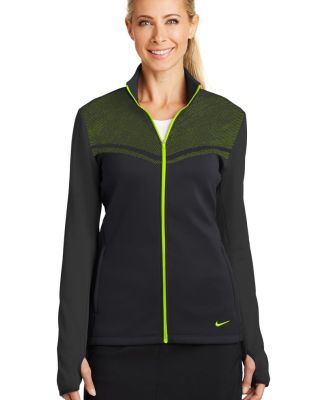 Nike Golf 779804  Ladies Therma-FIT Hypervis Full- Black/Volt