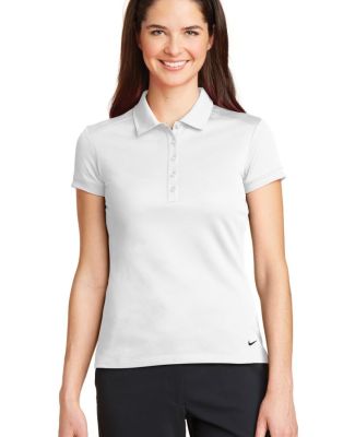 Nike Golf 746100  Ladies Dri-FIT Solid Icon Pique  White