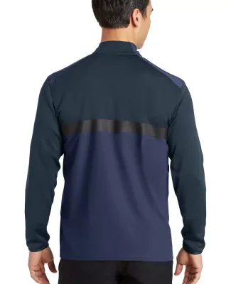 Nike Golf 746102  Dri-FIT Fabric Mix 1/2-Zip Cover Mdnt Nvy/Dk Ob