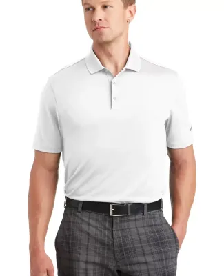 Nike Golf 838956  Dri-FIT Players Polo with Flat K White