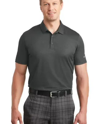 Nike Golf 838965  Dri-FIT Crosshatch Polo Anthracite/Blk