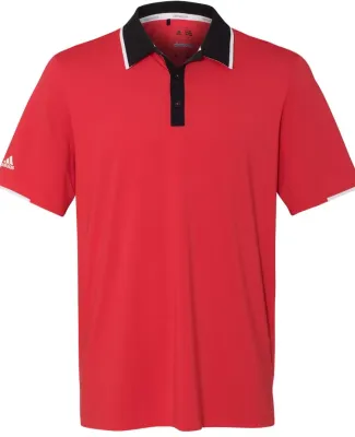 Adidas A166 Climacool® Performance Polo Ray Red/ Black/ White