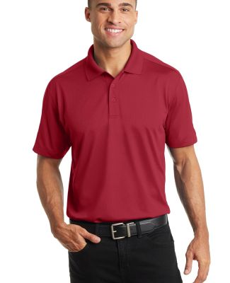 Port Authority K569    Diamond Jacquard Polo in Rich red