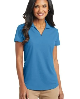Port Authority L572    Ladies Dry Zone   Grid Polo in Celadon blue