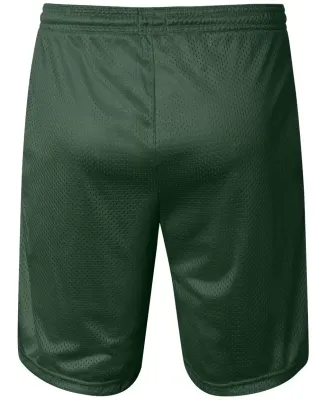 S162 Champion Logo Long Mesh Shorts with Pockets Athletic Dark Green
