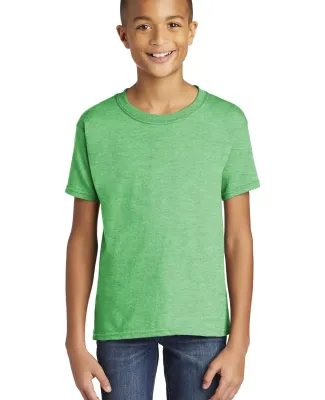 Gildan 64500B SoftStyle Youth Short Sleeve T-Shirt in Hthr irish green