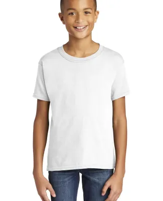 Gildan 64500B SoftStyle Youth Short Sleeve T-Shirt in White