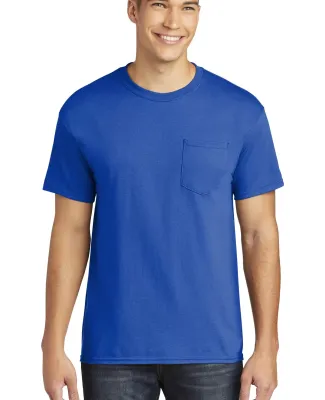Gildan 5300 Heavy Cotton T-Shirt with a Pocket in Royal