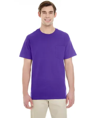 Gildan 5300 Heavy Cotton T-Shirt with a Pocket PURPLE