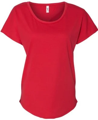 Next Level 1560 Women's Ideal Scoop Neck Dolman in Red