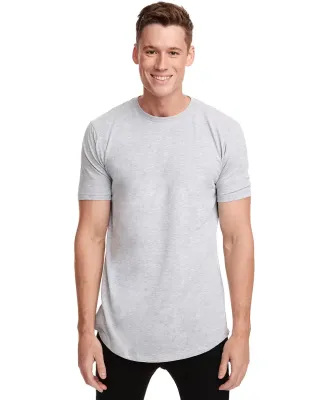 Next Level 3602 Cotton Long Body Crew in Heather gray