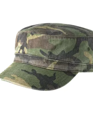 District DT605    - Distressed Military Hat Camo