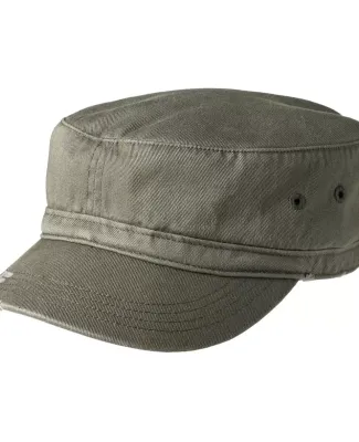 District DT605    - Distressed Military Hat Olive