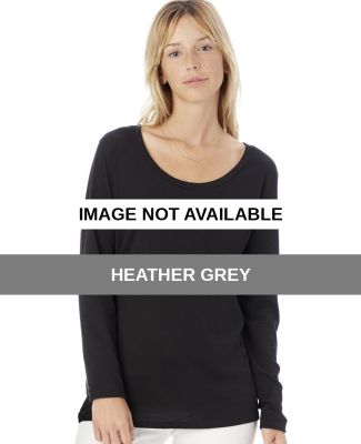 Alternative 2899 Charmer Satin Jersey T-Shirt Heather Grey