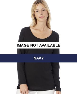 Alternative 2899 Charmer Satin Jersey T-Shirt Navy