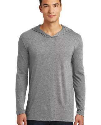 District Made DM139    Mens Perfect Tri   Long Sle in Grey frost