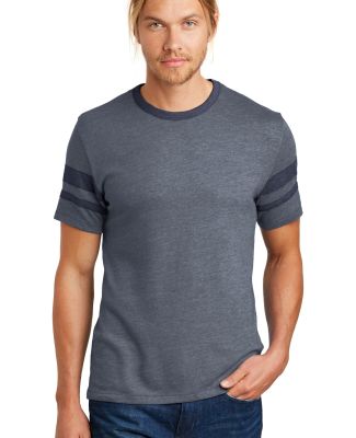 Alternative 05055BP Sideline Vintage Football Tee in Vnt navy/navy