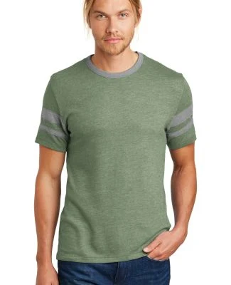 Alternative 05055BP Sideline Vintage Football Tee in Vnt pine/smoke