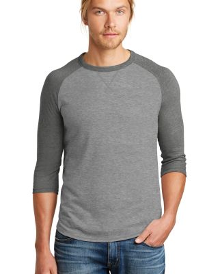 Alternative 05057BP Dugout Vintage Baseball Tee in Smoke/vnt coal