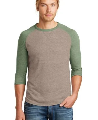 Alternative 05057BP Dugout Vintage Baseball Tee in Vnt stone/v pn