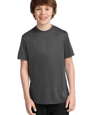 Port & Co PC380Y mpany   Youth Performance Tee Charcoal