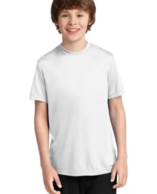 Port & Co PC380Y mpany   Youth Performance Tee White