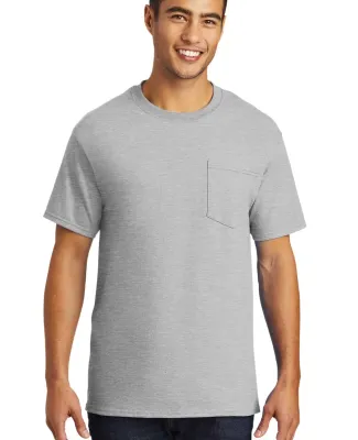 Port & Company PC61PT Tall Essential Pocket Tee in Ash