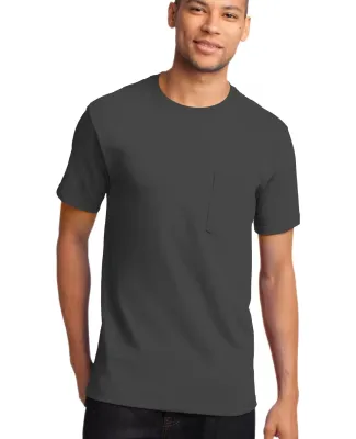 Port & Company PC61PT Tall Essential Pocket Tee Charcoal