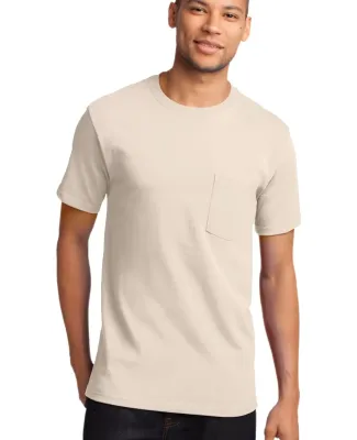 Port & Company PC61PT Tall Essential Pocket Tee Natural