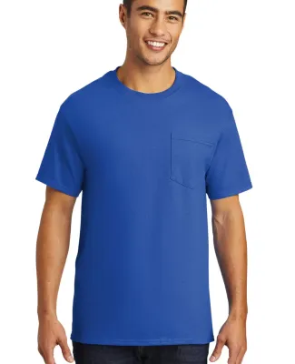 Port & Company PC61PT Tall Essential Pocket Tee in Royal