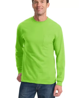 Port & Co PC61LSPT mpany   Tall Long Sleeve Essent Lime