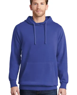 Port & Company PC098H Pigment-Dyed Pullover Hooded BlueIris