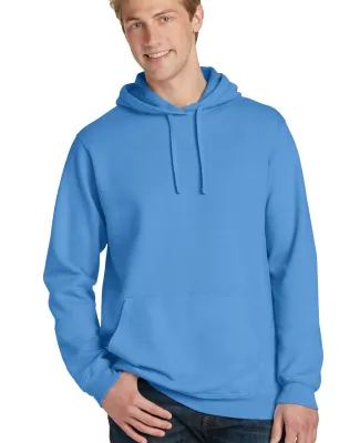 Port & Company PC098H Pigment-Dyed Pullover Hooded Blue Moon