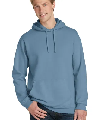 Port & Company PC098H Pigment-Dyed Pullover Hooded Mist