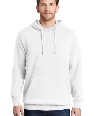 Port & Company PC098H Pigment-Dyed Pullover Hooded White