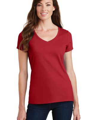 Port & Company LPC450V Ladies Fan Favorite V-Neck  in Team cardinal